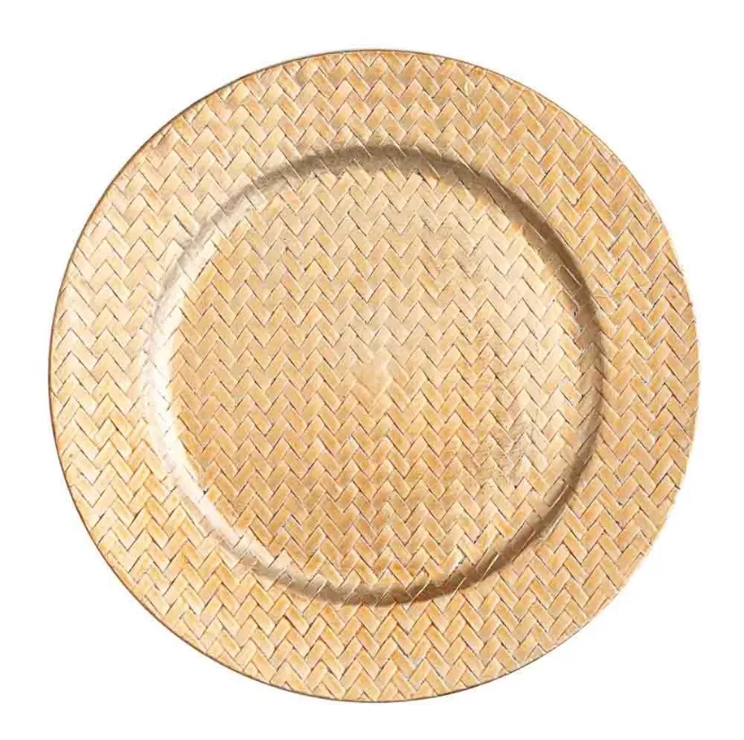 Gold Woven Charger