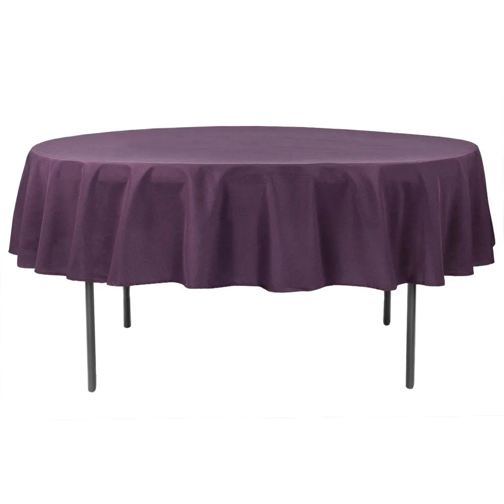 Plum Round 120' linen