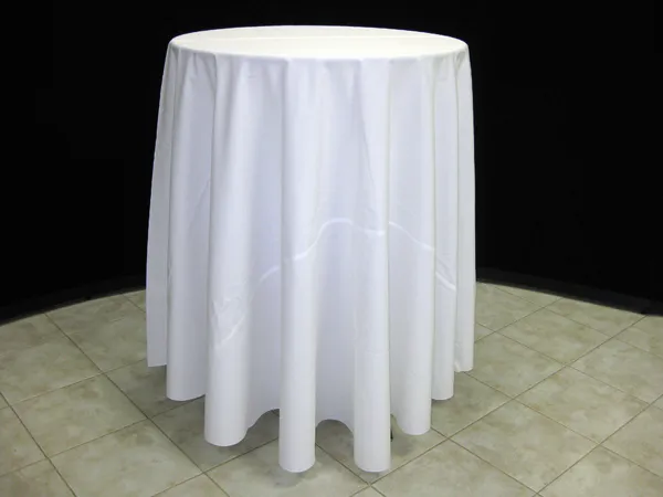 cocktail table w/linen