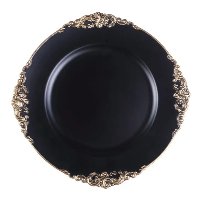 Black Phantom Charger plate
