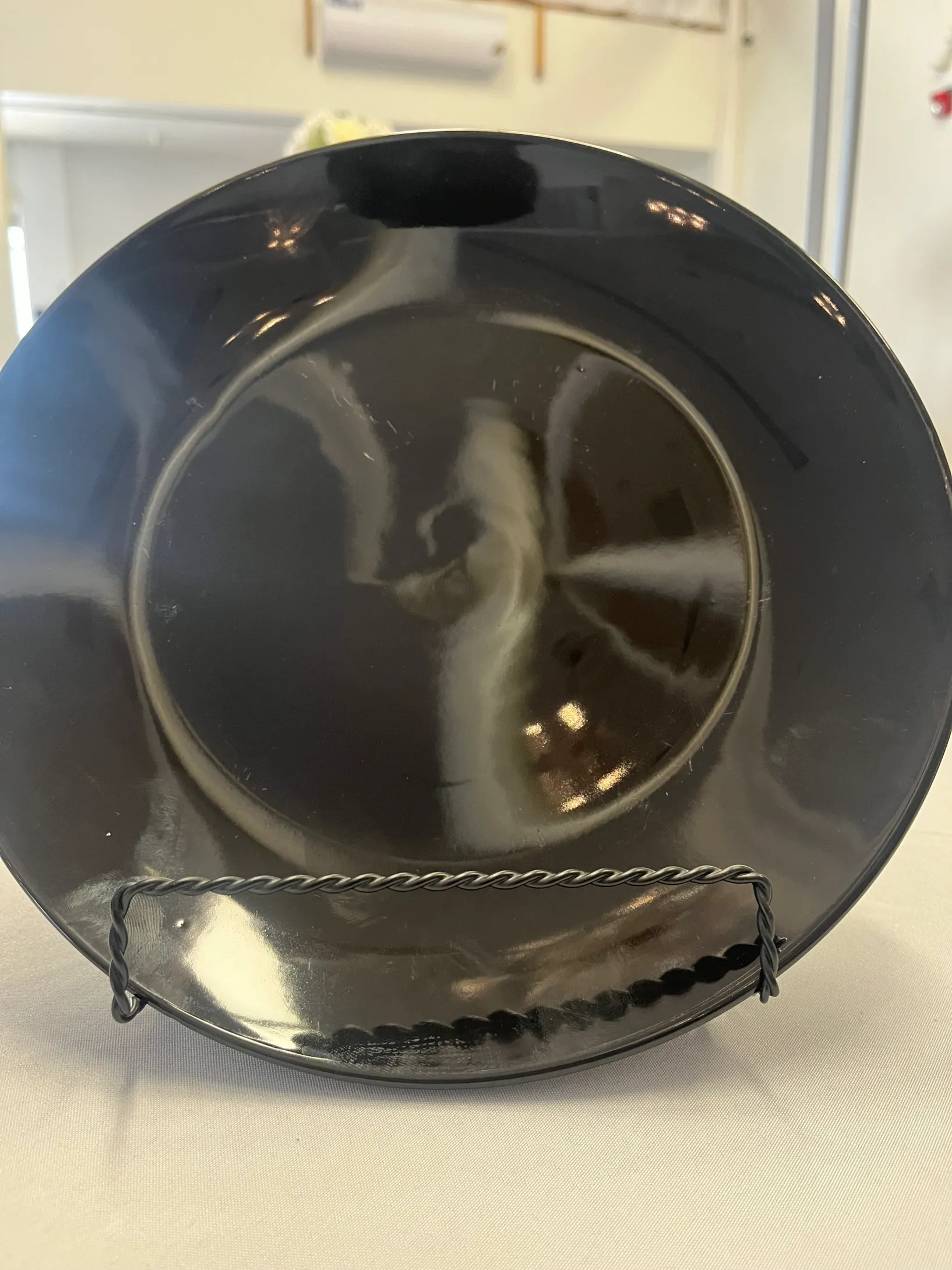 Black Dinner Plate