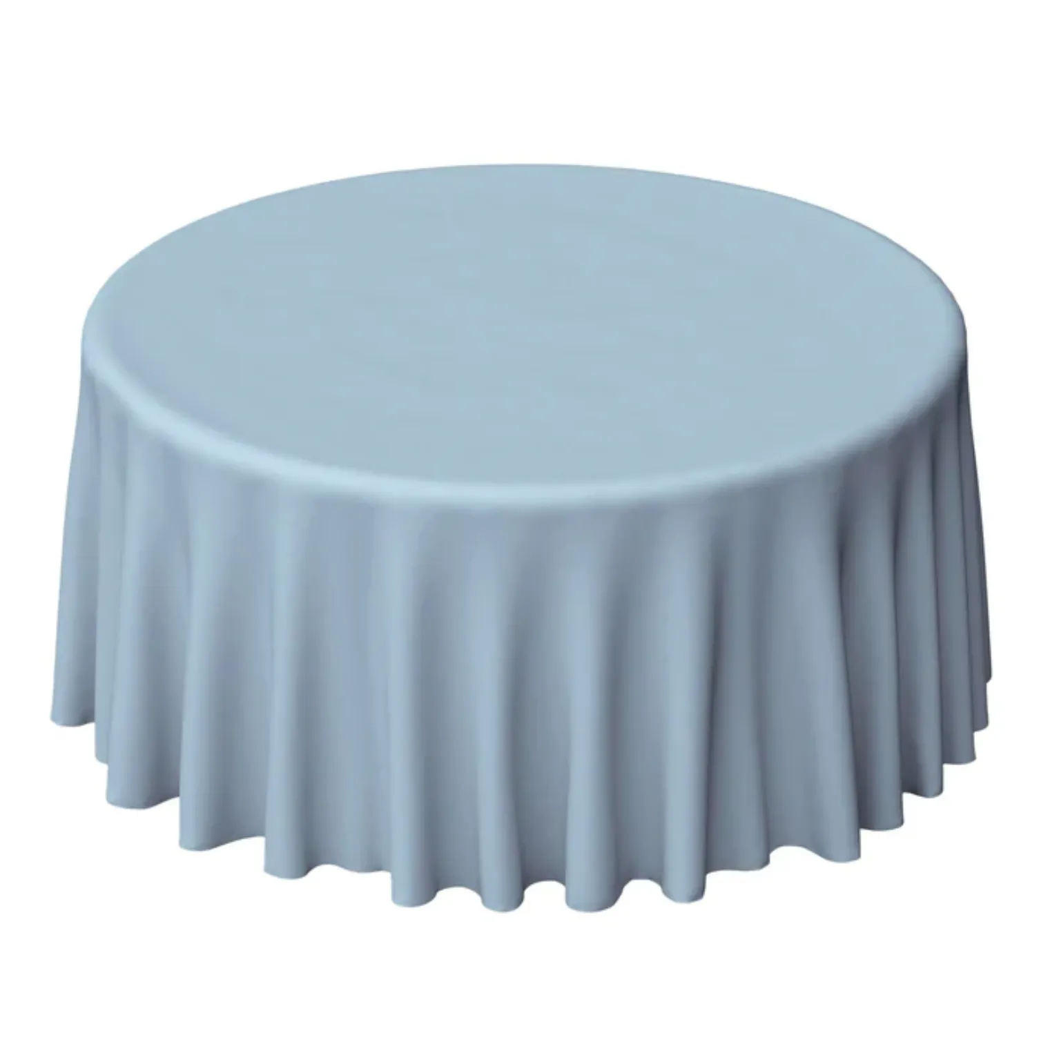Lush blue round linen 120 