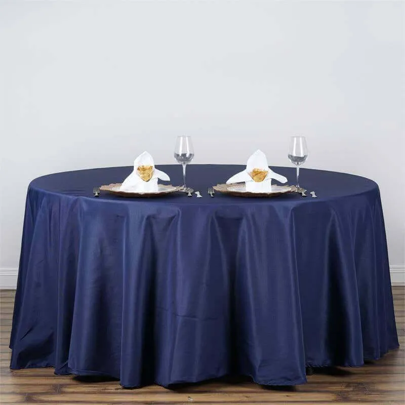 round linen Navy Blue