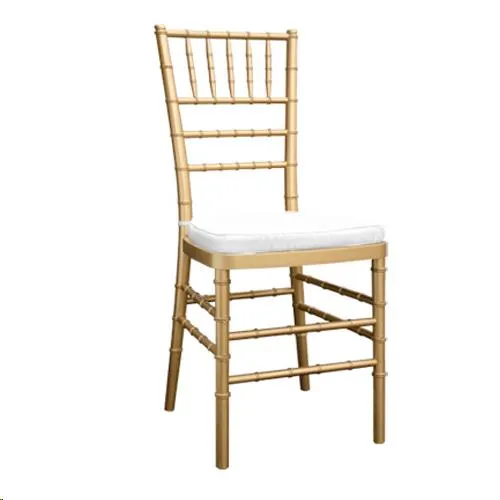 Gold Chiavary chair with cushion 
