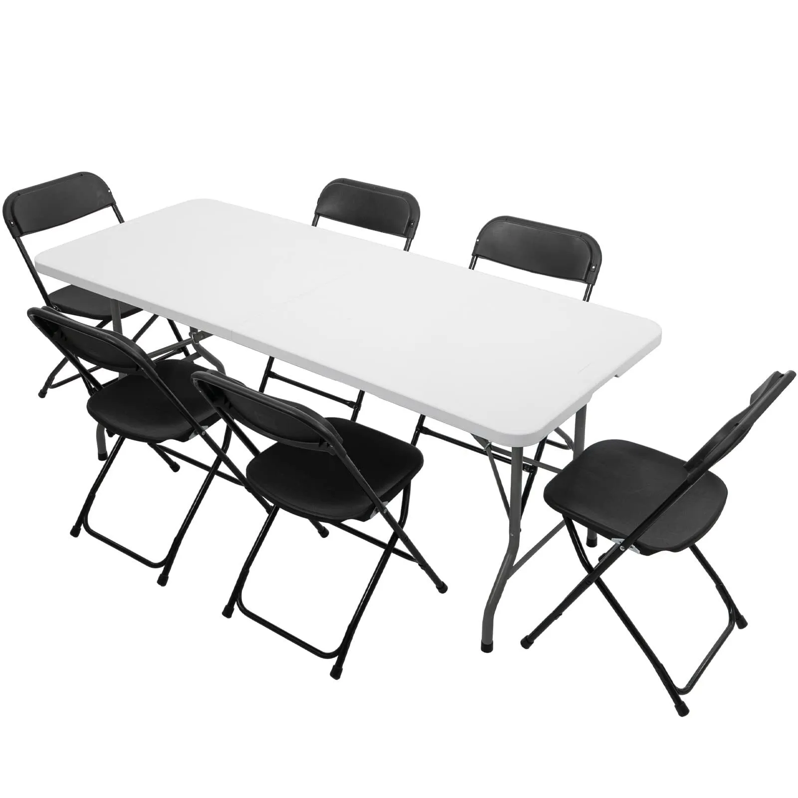6ft. Folding tables and chairs (30 people)