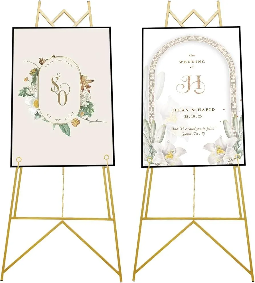 Gold Wedding Board Holder