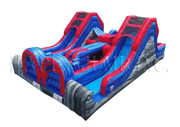 Dual Obstacle Course w/ Slide (Dry)