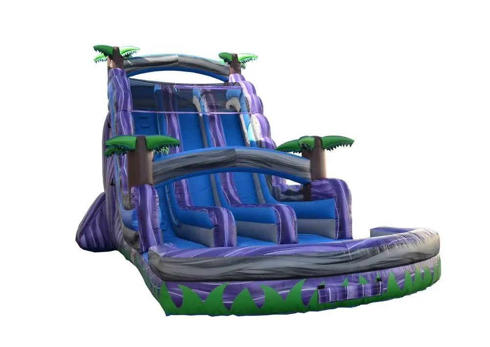 22ft Dual Lane Water Slide no pool (Dry)