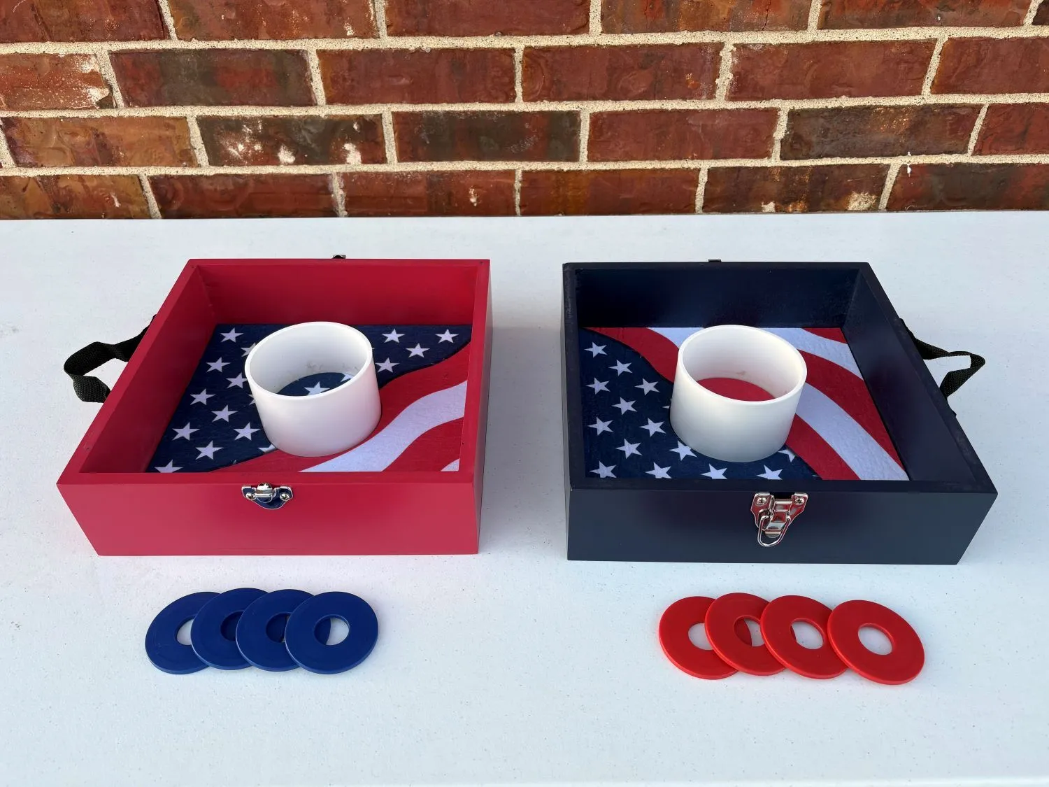 Washer Toss Game (Patriotic Theme)