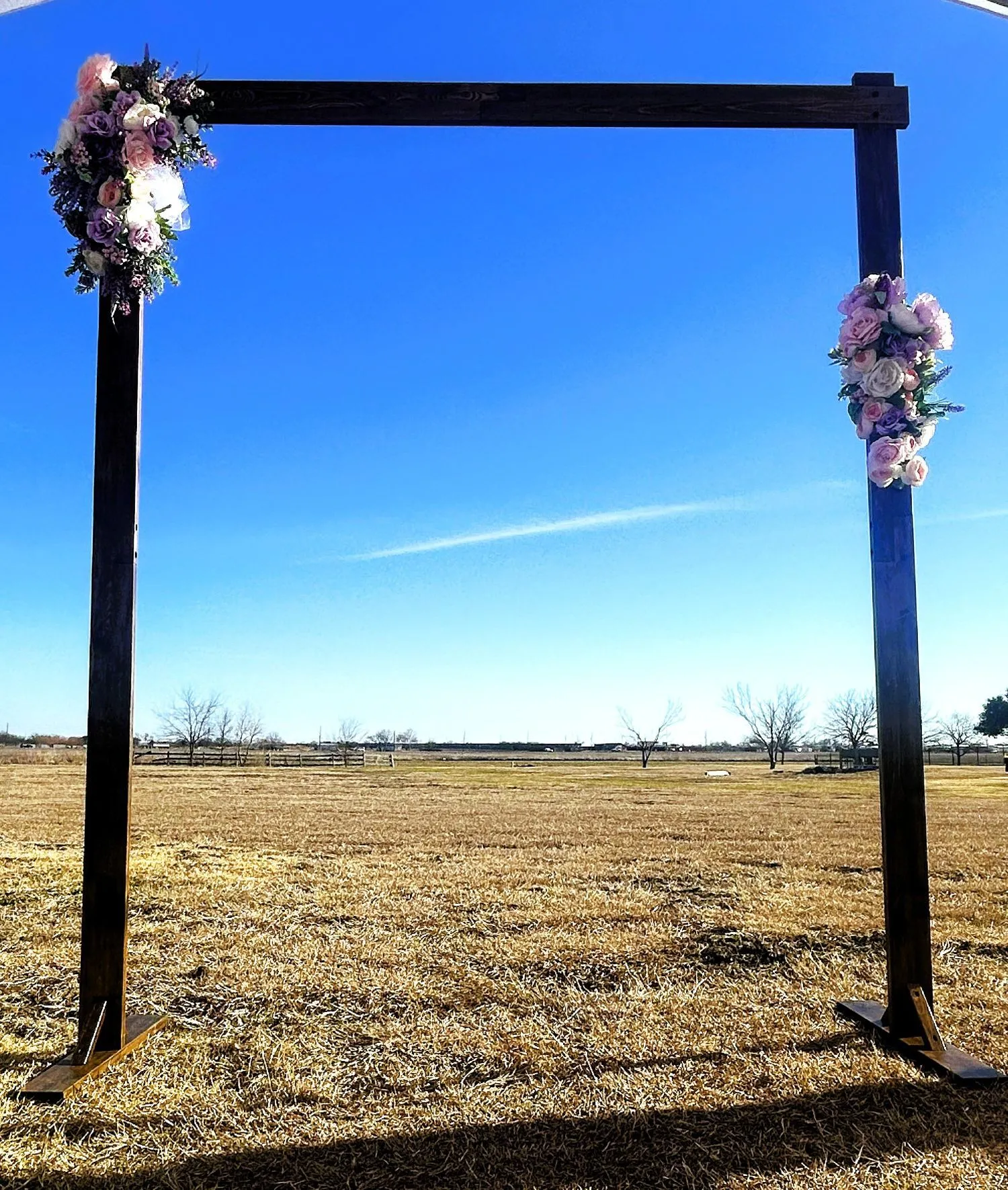 Wooden Arch Backdrop 6x7