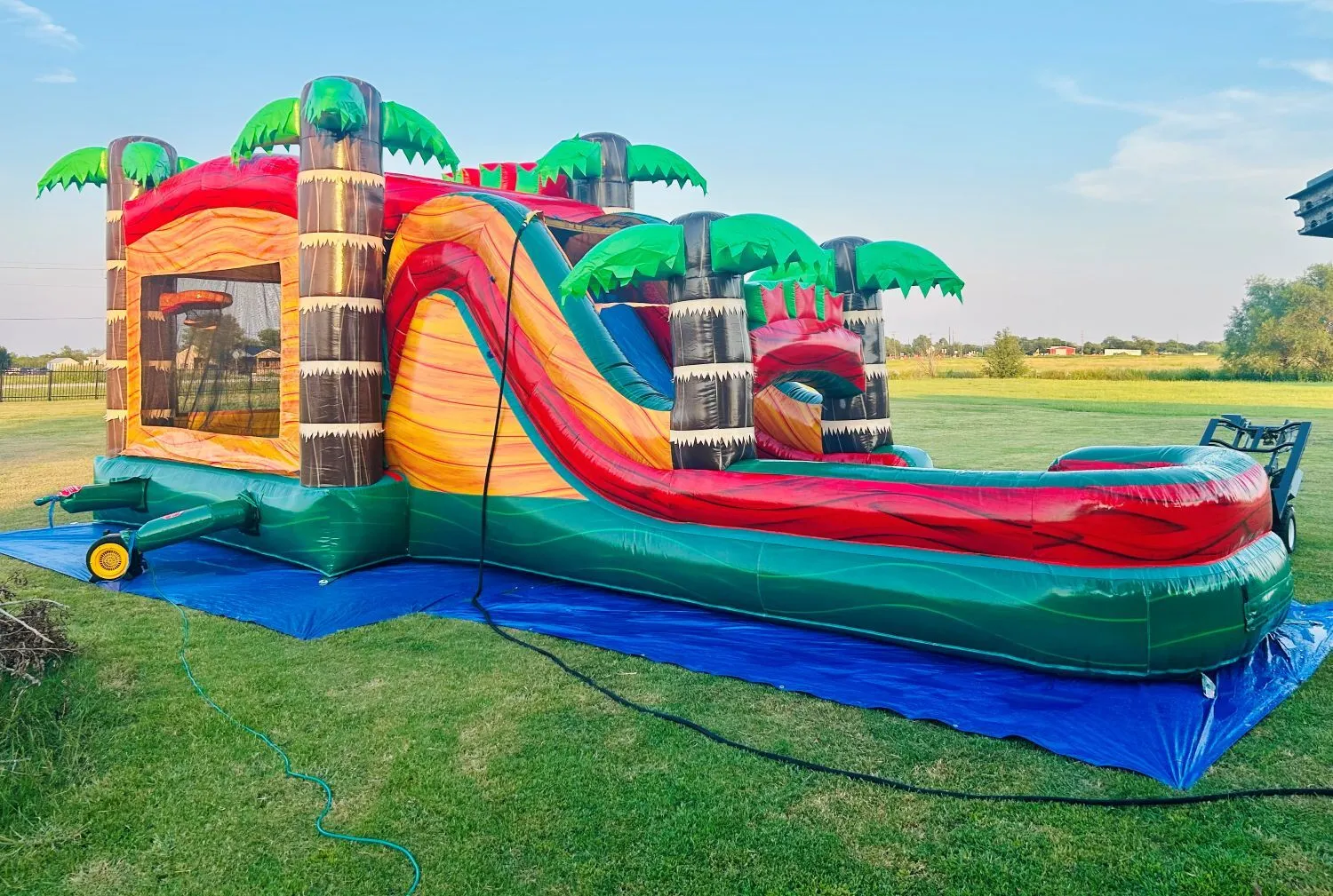 Tropical Bounce House/Combo Slide (Wet or Dry)