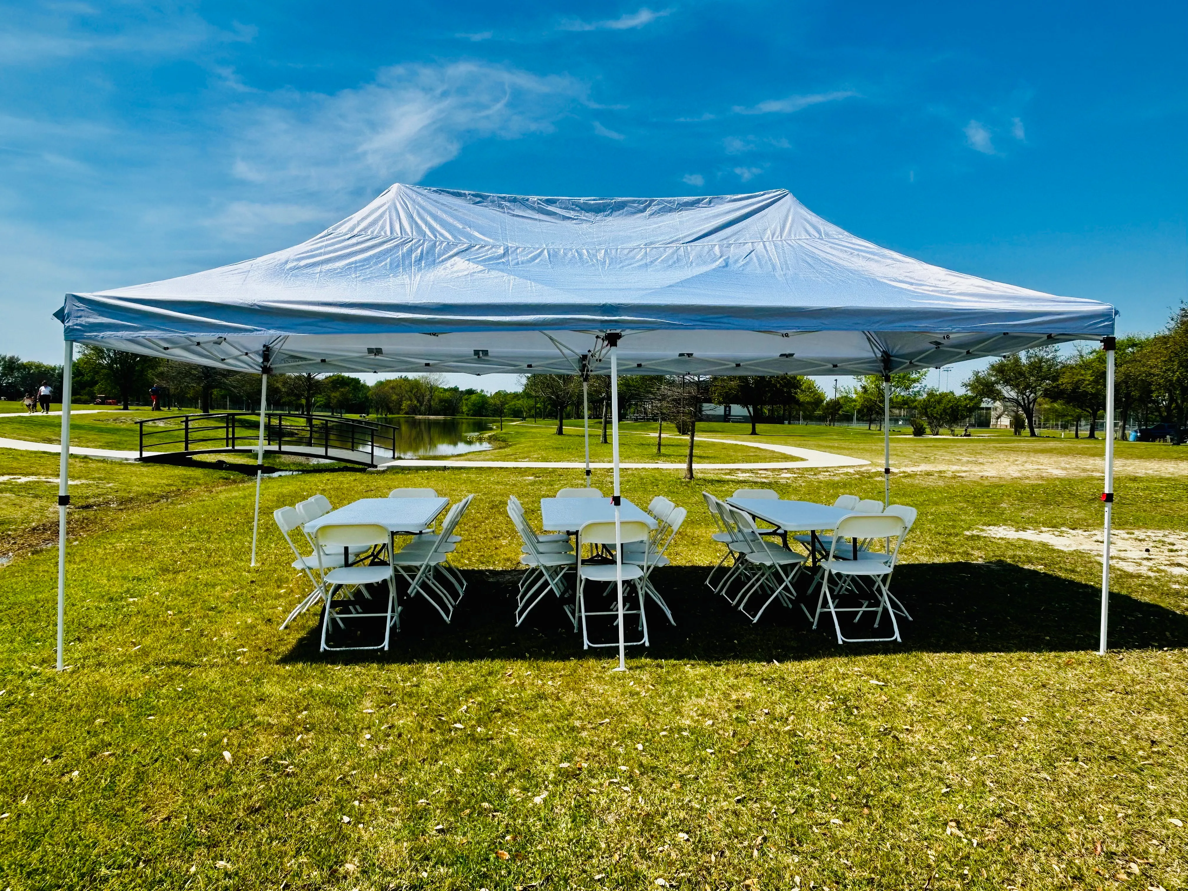 10 x 20 Pop-up Canopy-white