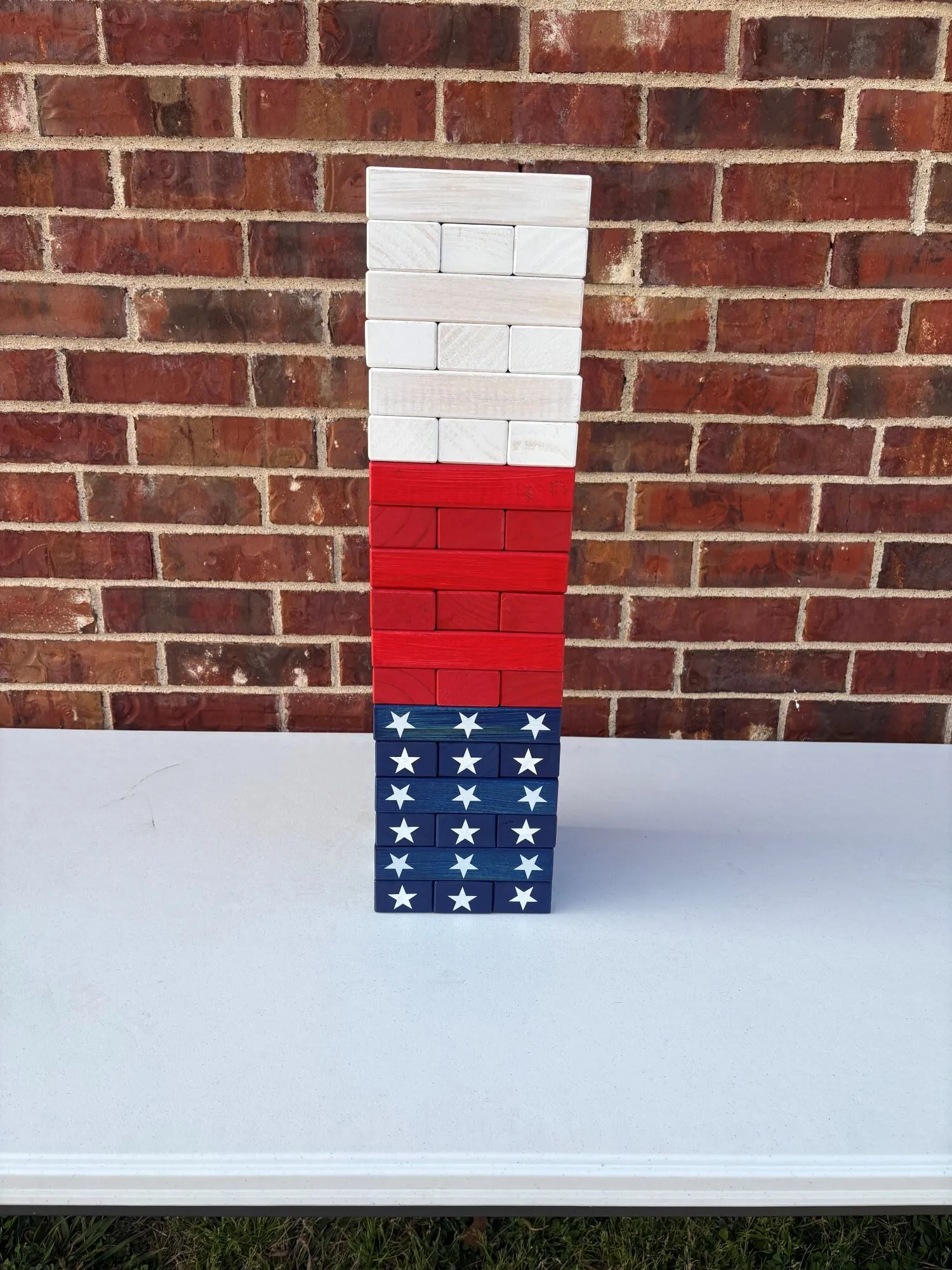 Giant Wood Stacking Game (Stars and Stripes)