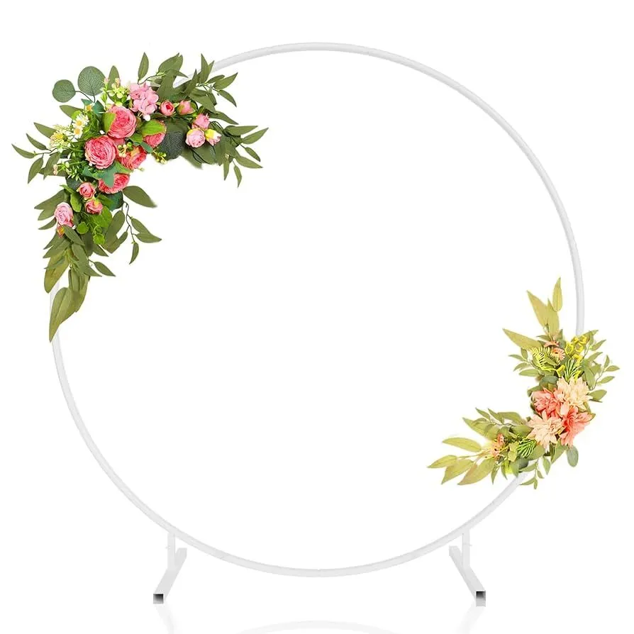 7.2 round backdrop stand white