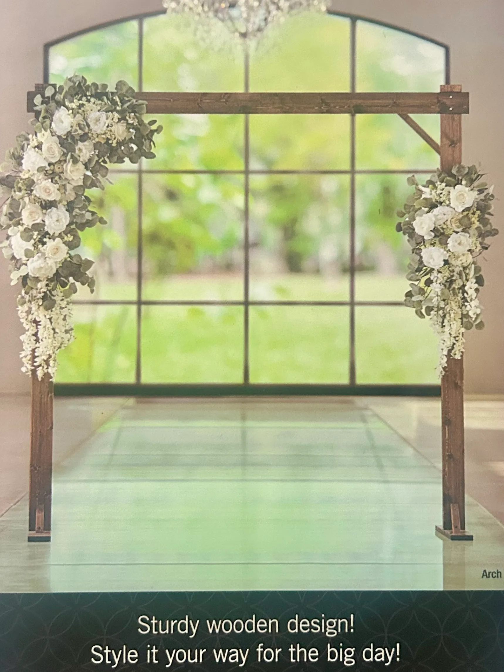 6x7 wood backdrop arch