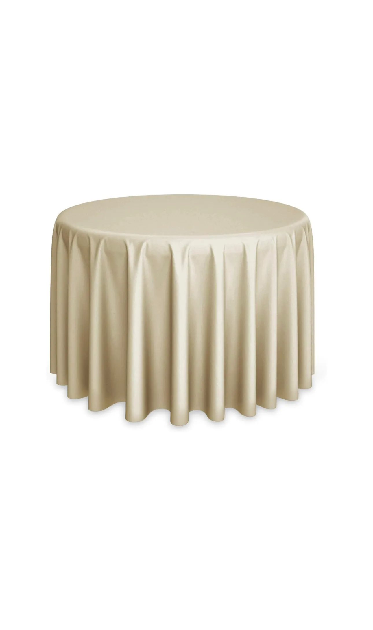 The Kurteshia: 120" Beige Tablecloth