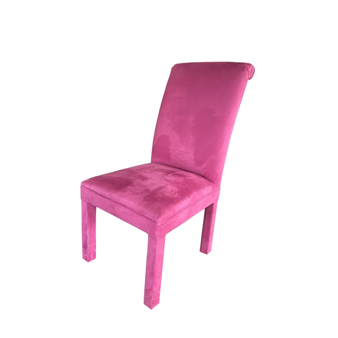 The Frenchie: Plush Pink Velvet Chair 