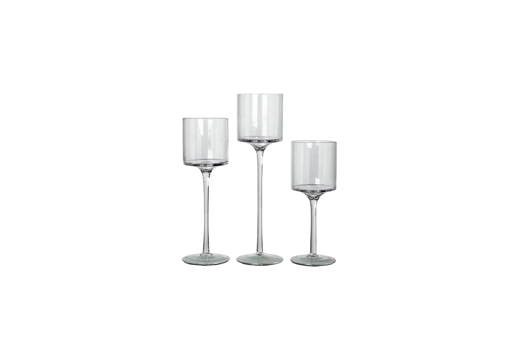 The Megan: Fluted Glass Hurricanes