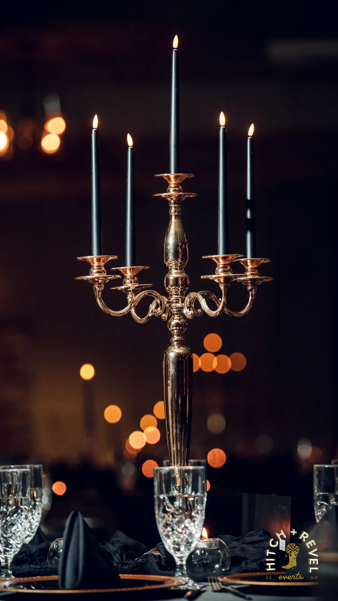 The Belle: Brass Candleabra 