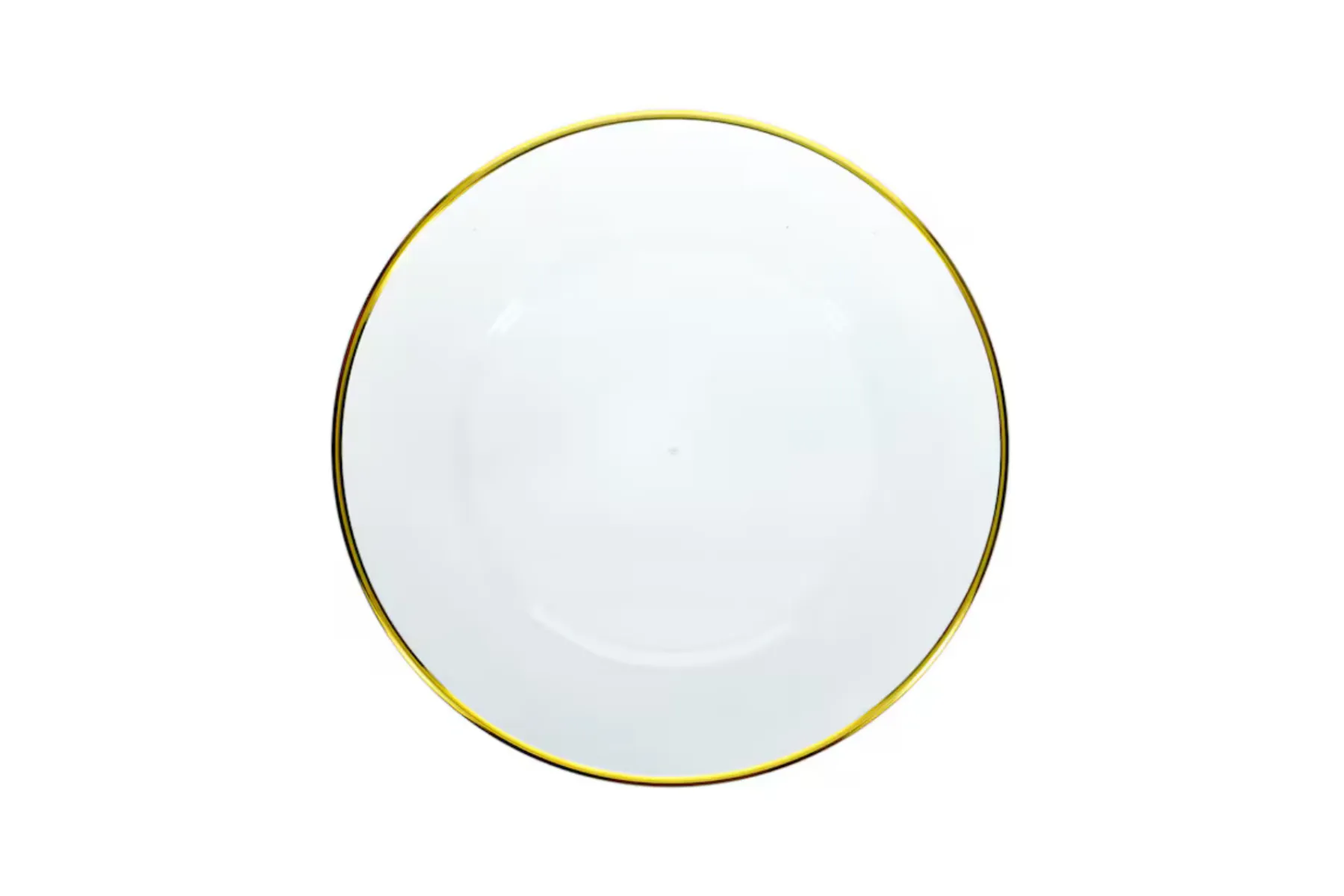 The Romy: Acrylic Charger with Gold Leaf Rim