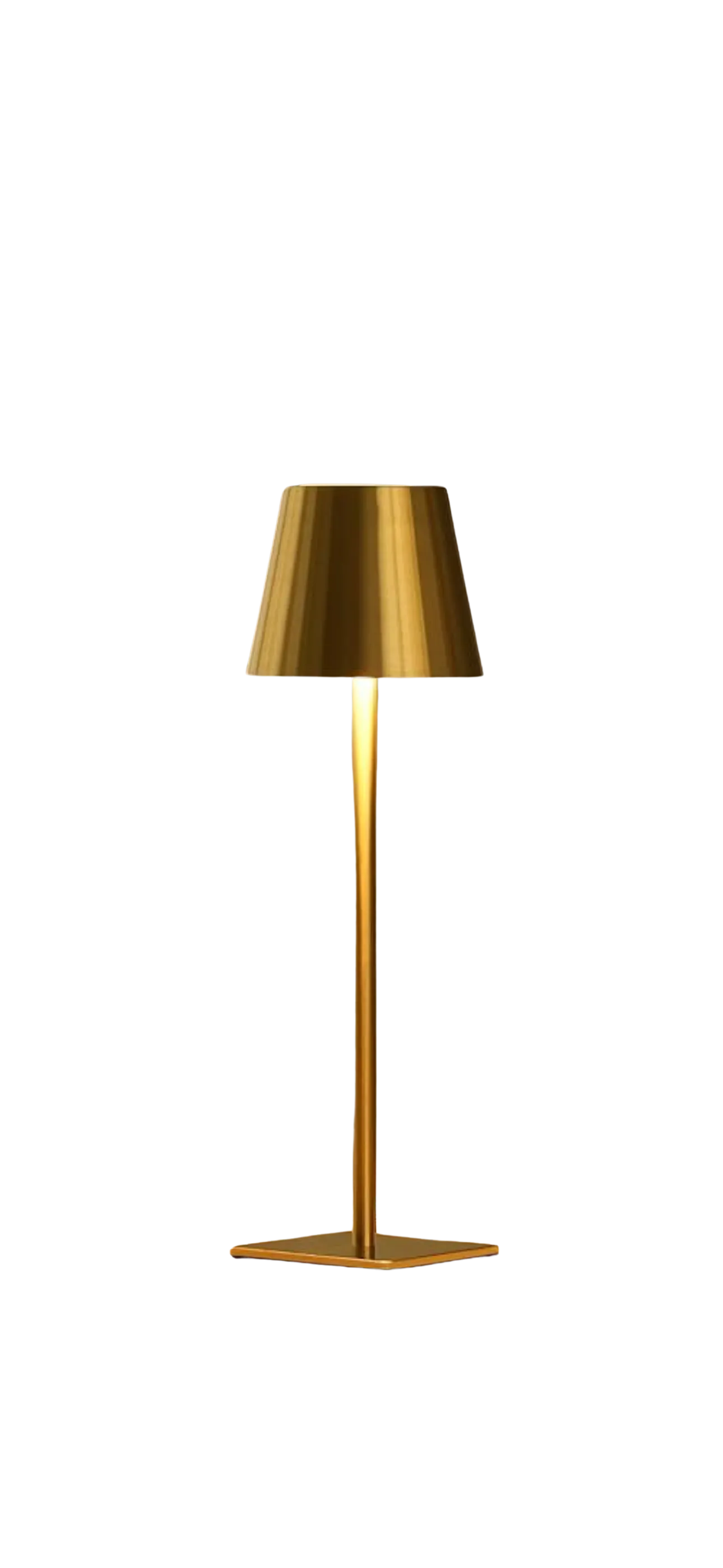 The Elliott: Metallic Gold LED Shaded Table Lamp