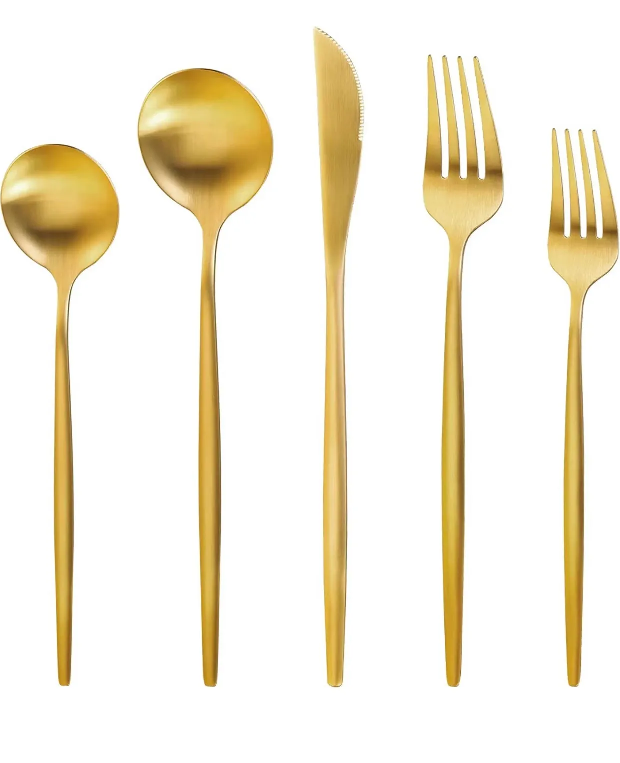 The Stella: Gold Flatware Set