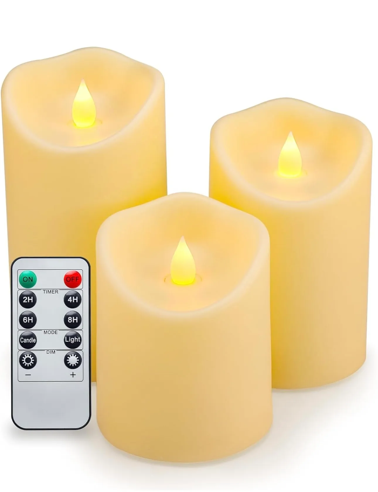 The Prometheus: LED Pillar Candle Set