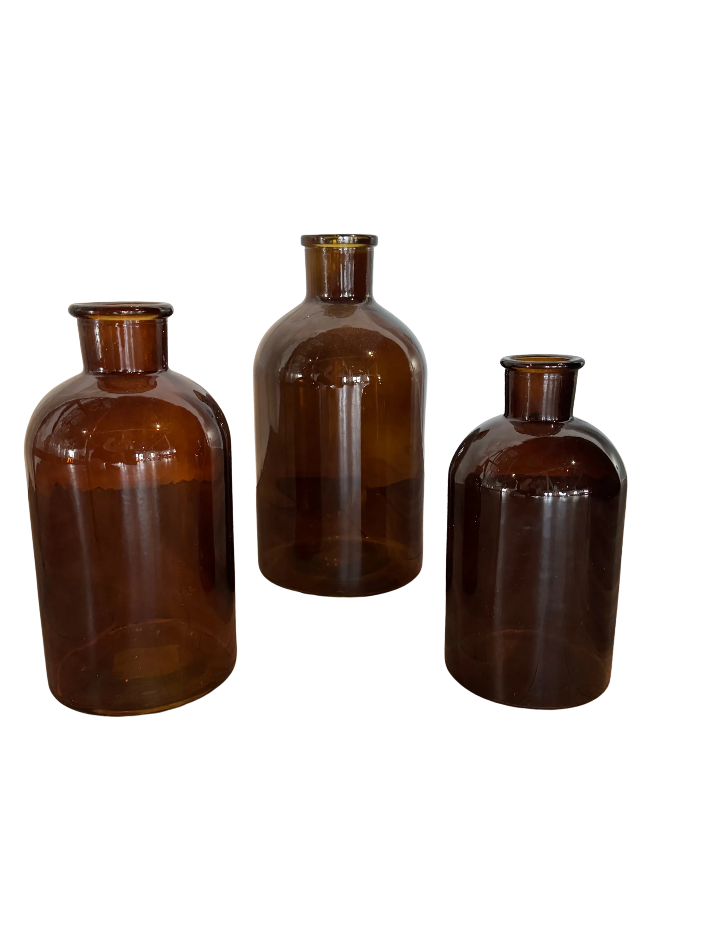 The Tawny: Set of 3 Amber Vessels