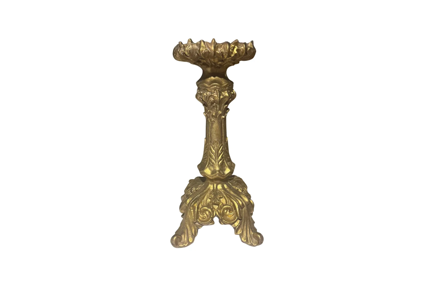 The Isabelle: Ornate Gold Candlestick