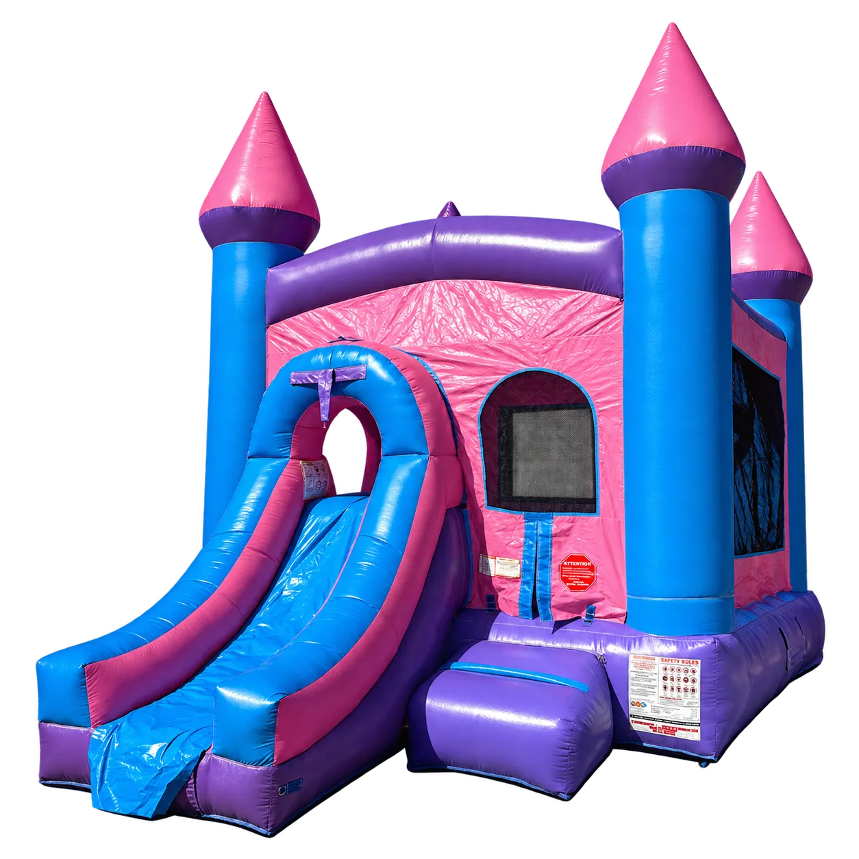 La Princesa — Pink & Purple Castle Bounce House Combo