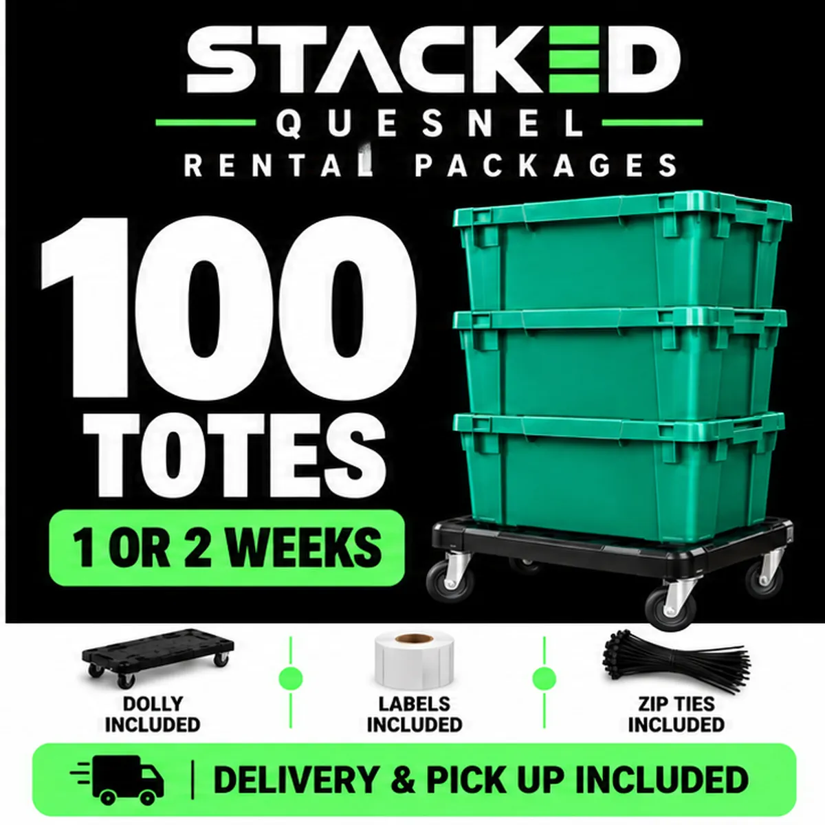 100 Tote Moving Package