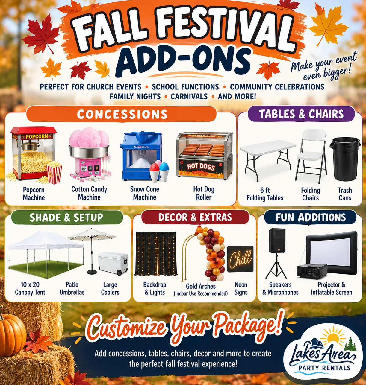 Fall Festival Package - Pick 3