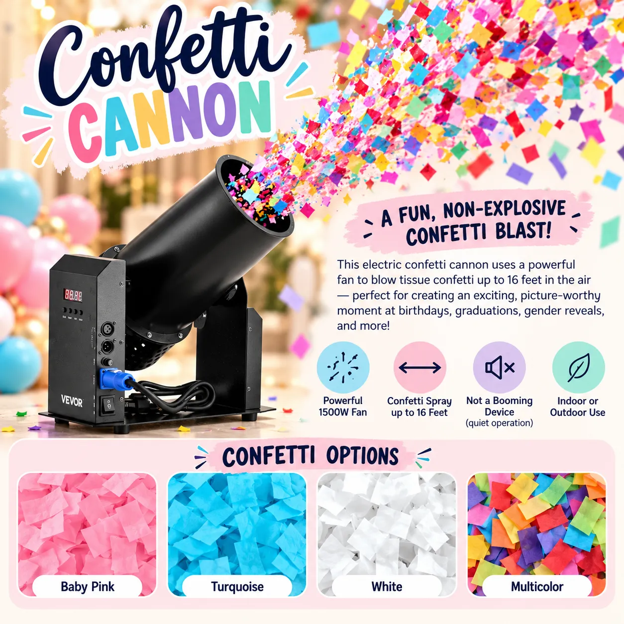 Electric Confetti Cannon