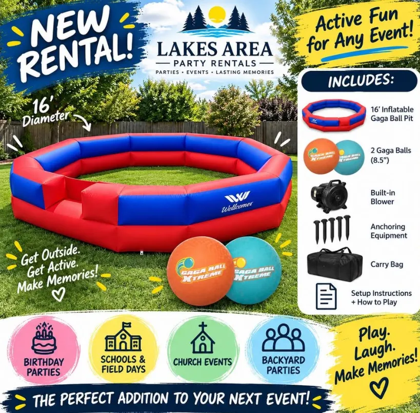 16' Inflatable Gaga Ball Pit