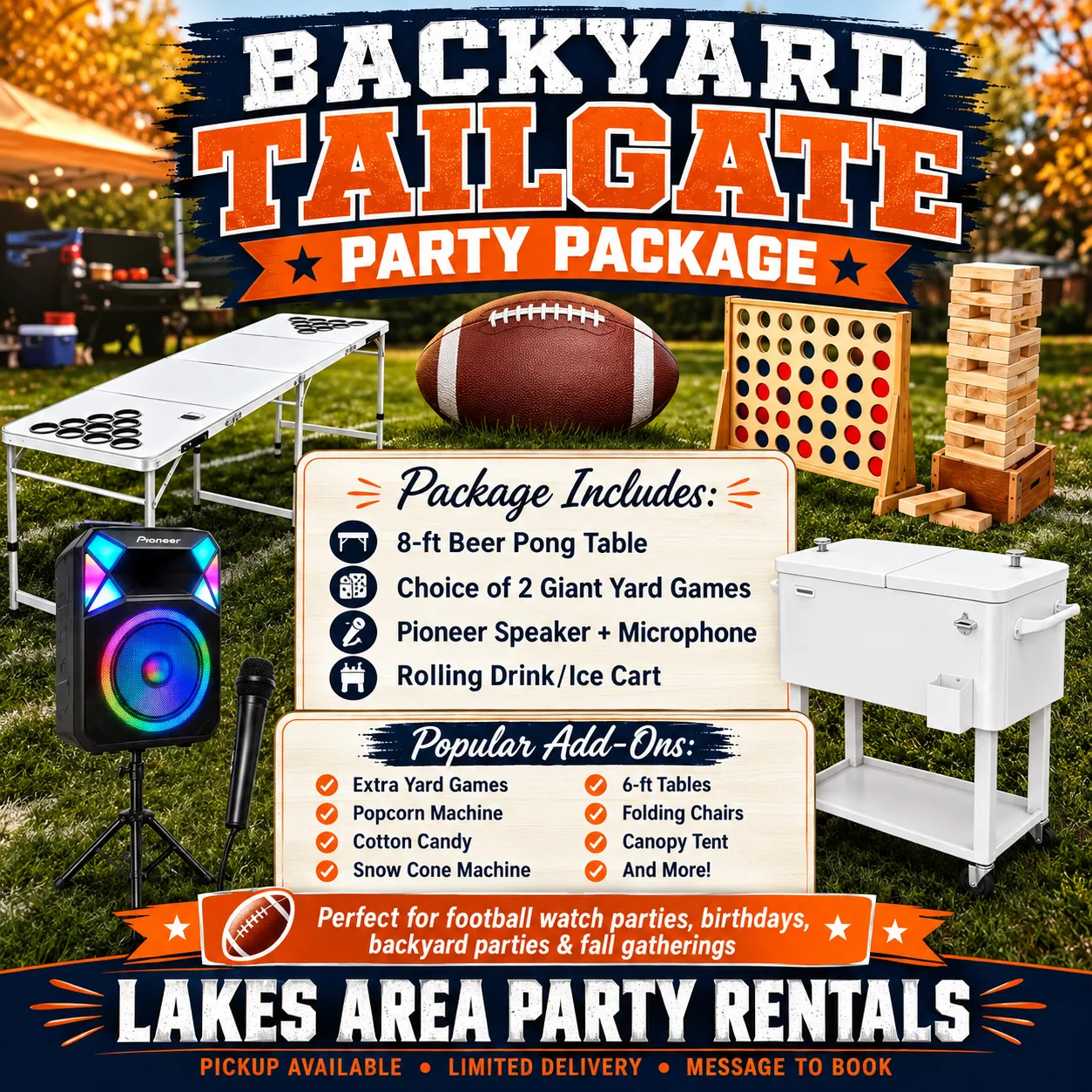 Backyard Tailgate Party Package