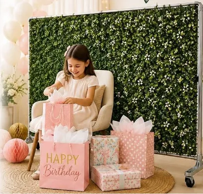 Mobile Greenery Accent Backdrop