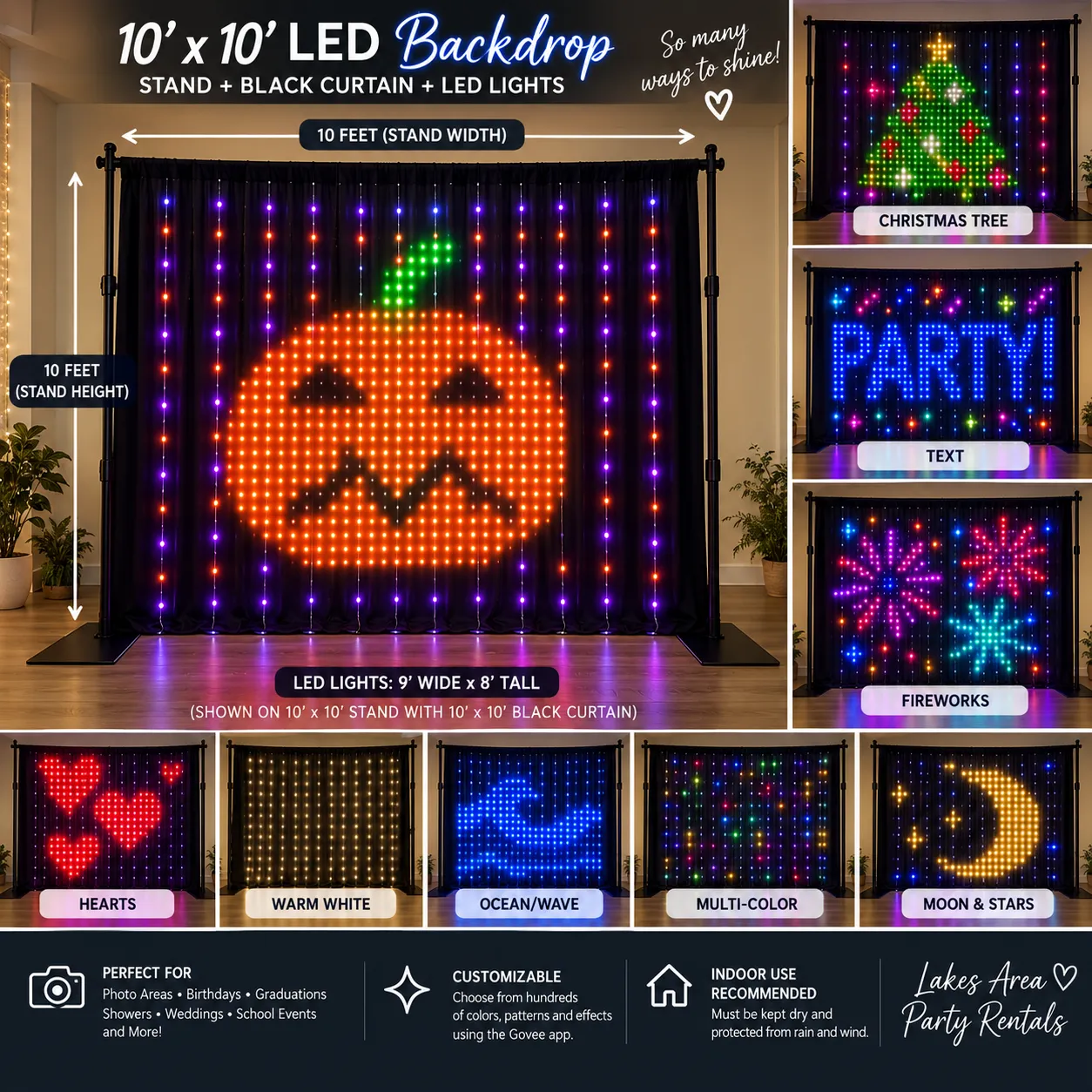 LED Light-Up Backdrop