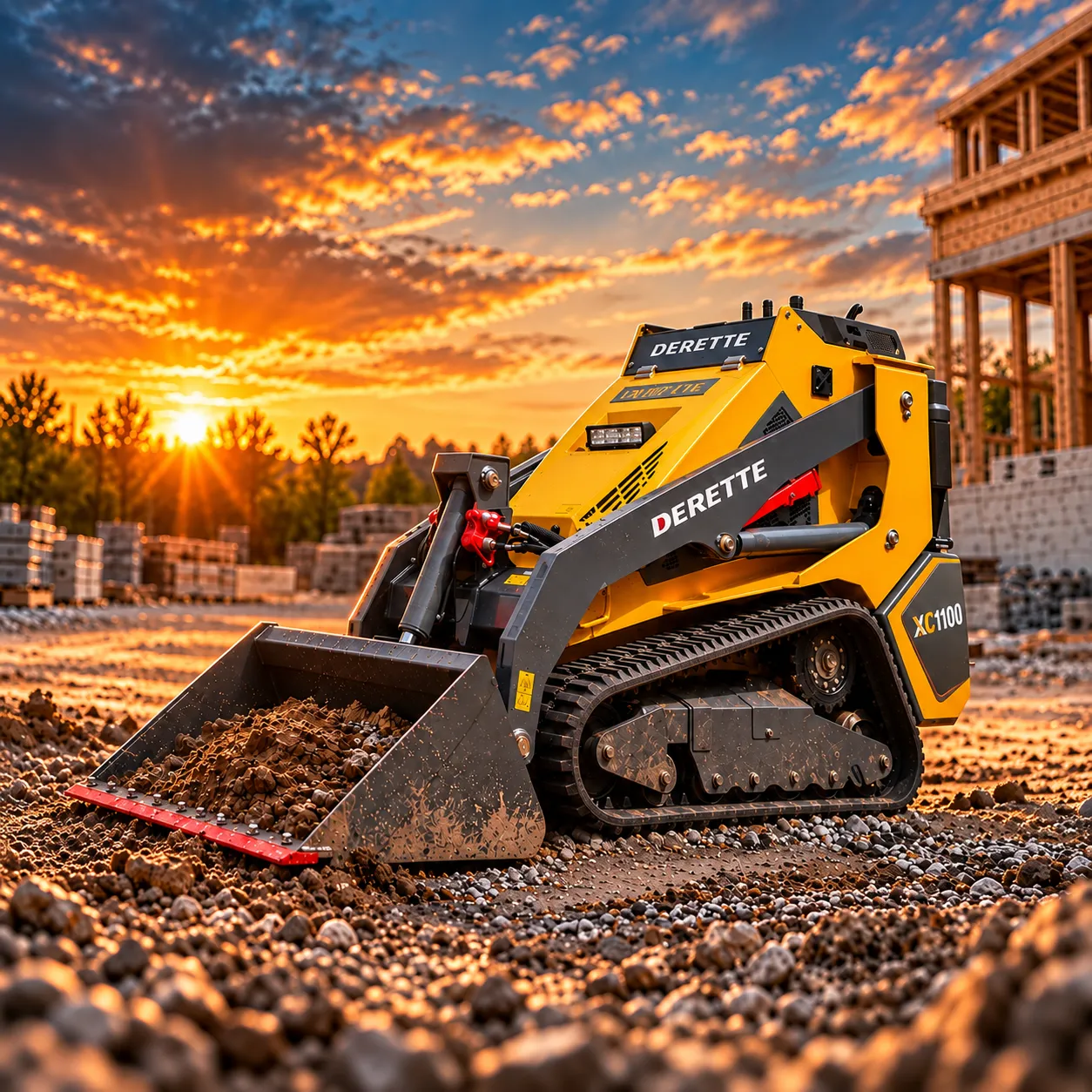 Mini Skid Steer, 1,650 lb lift capacity