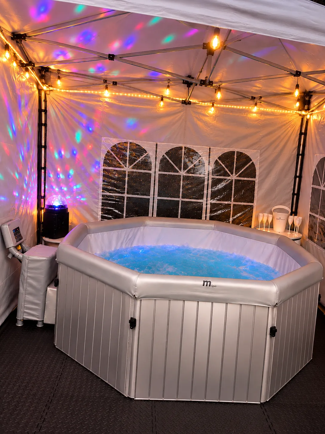 Premium Party Hot Tub Hire - Silver 