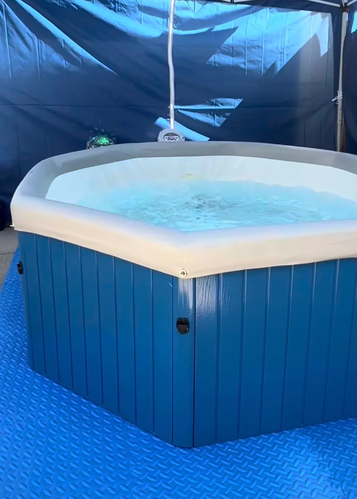 Blue Party Hot Tub Hire