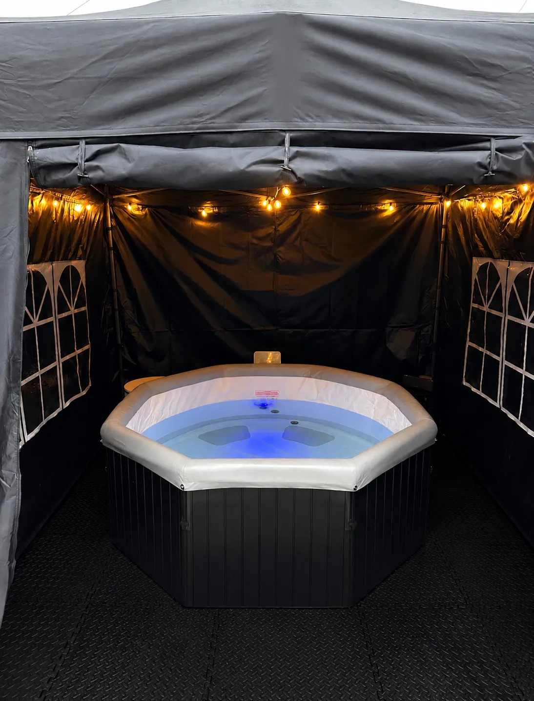 Premium Hot Tub Hire - Black