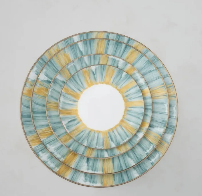 Blue Printed Dinner Plate Set