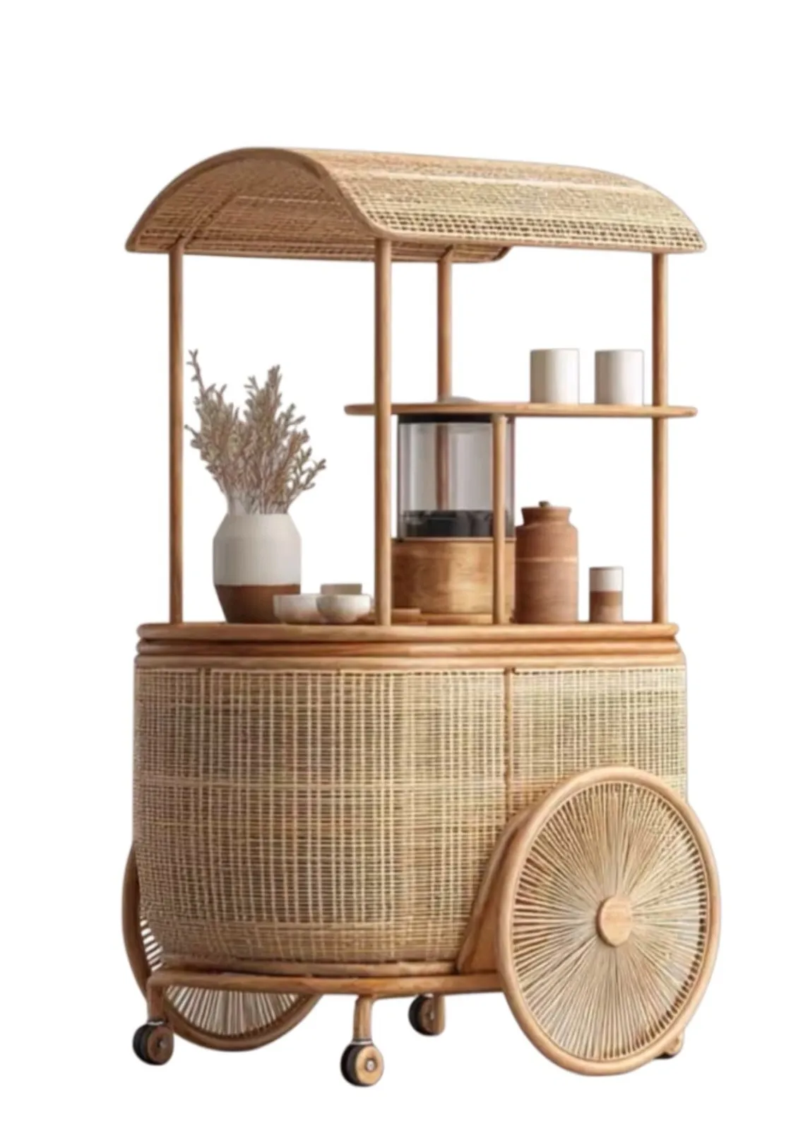 Rattan Cart
