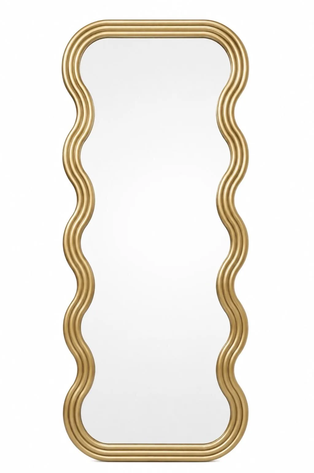 Wavy Gold Mirror