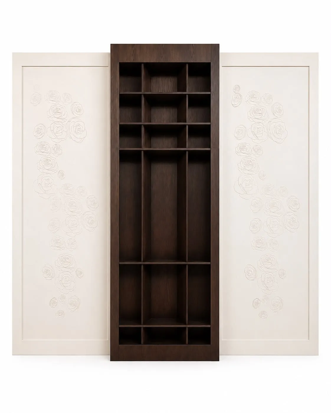 Dining Backdrop with Built-In Cabinet