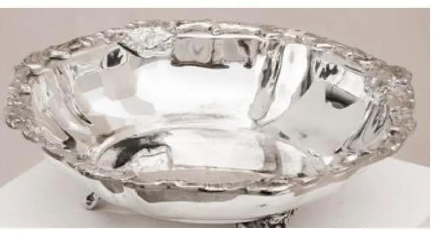 Ornamented Silver Bowl