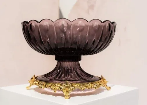 Classic Plum Glass Bowl