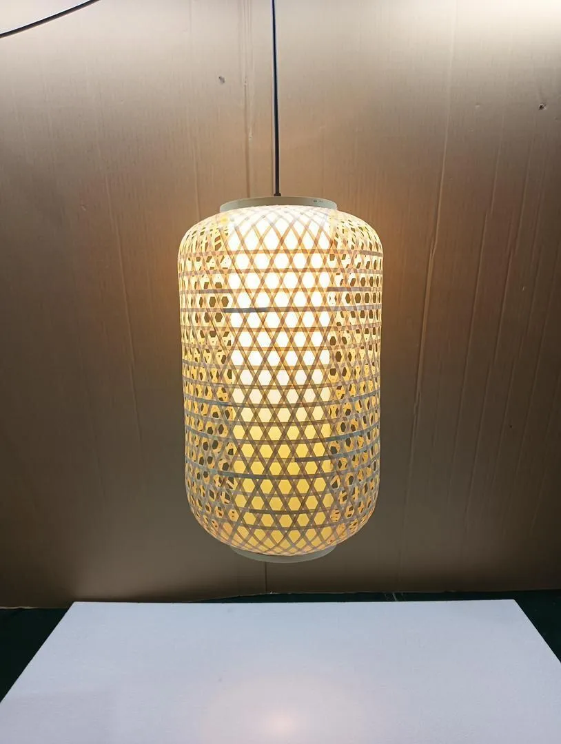 Cylindrical Woven Light Pendant