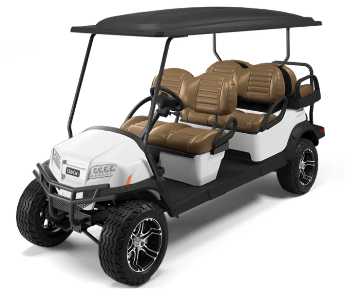 Onward Car Club Car *GAS POWERED* w/ PREMIUM SPEAKER - Coconut White