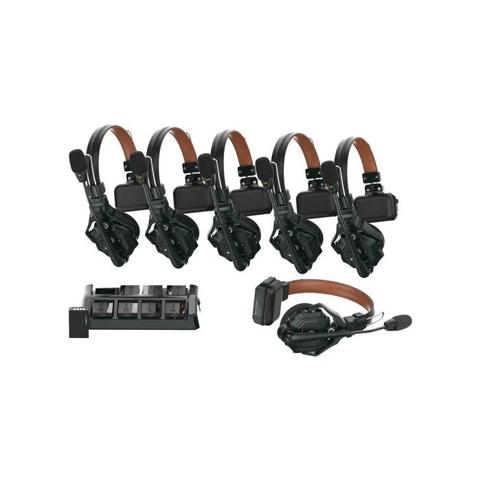 Hollyland Solidcom C1 Pro Full-Duplex ENC Sistema de Intercomunicacion inalambrico con 6 auriculares